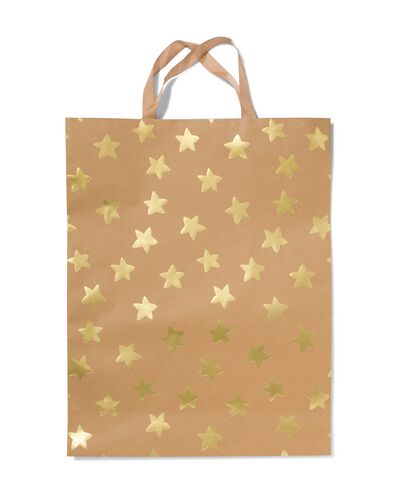 sac cadeau kraft/or xxl  - 25710102 - HEMA