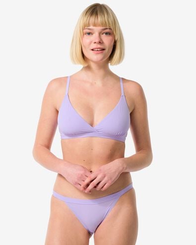 brassi&egrave;re triangle microfibre lavande - 21900083LAVENDER - HEMA