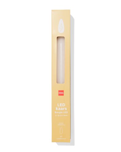 bougie longue &agrave; led ⌀2,3x20cm ivoire - 13550136 - HEMA