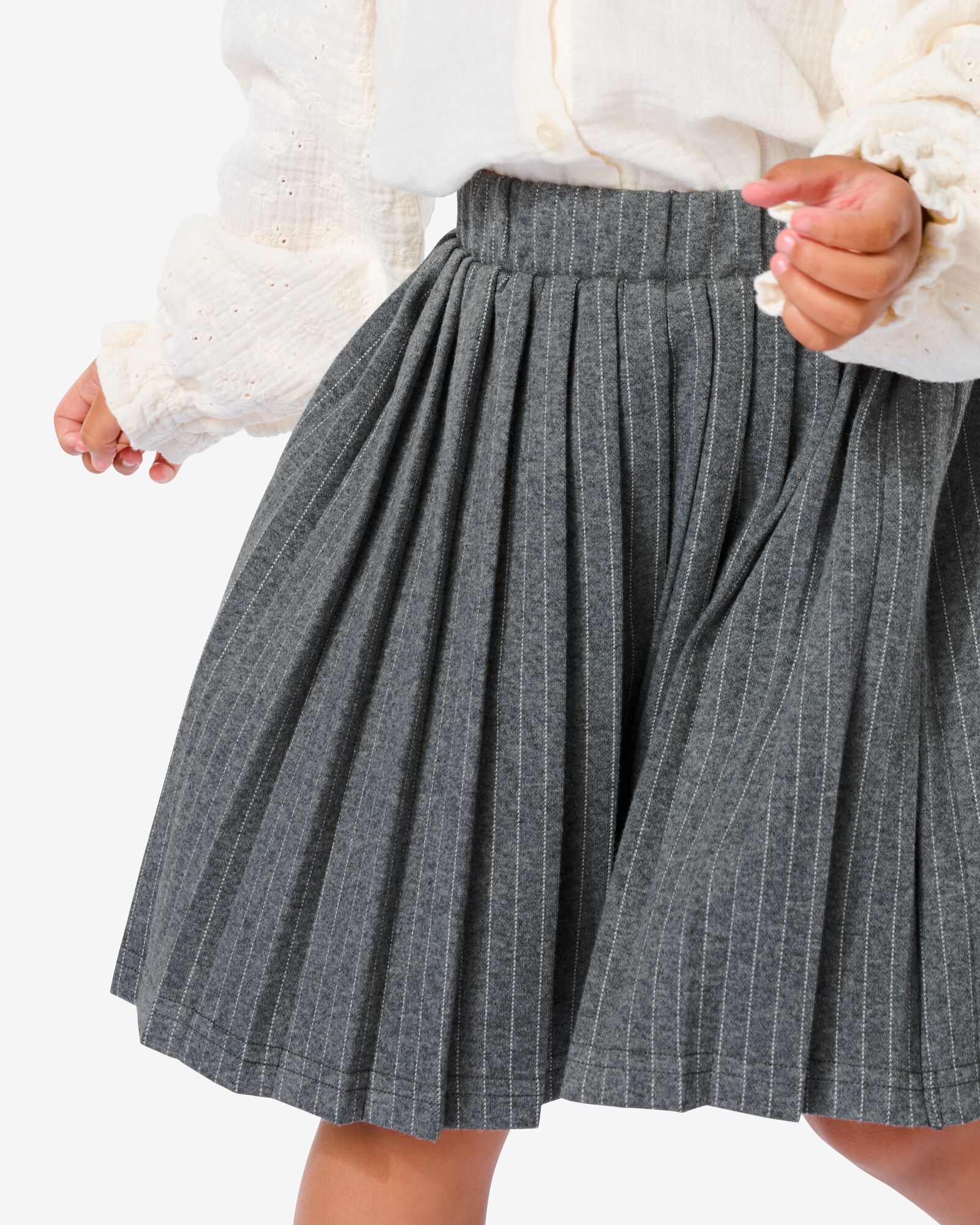 jupe plissée enfant gris foncé gris foncé - 1000032447 - HEMA
