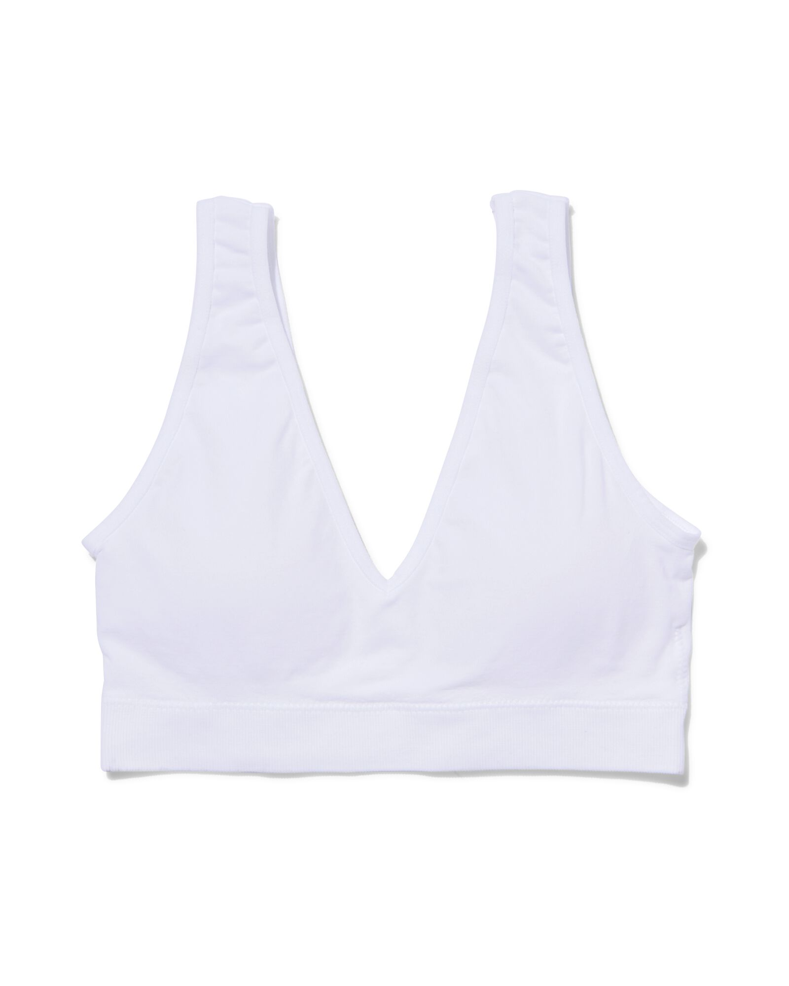 top zonder beugel naadloos wit wit - 21930806WHITE - HEMA