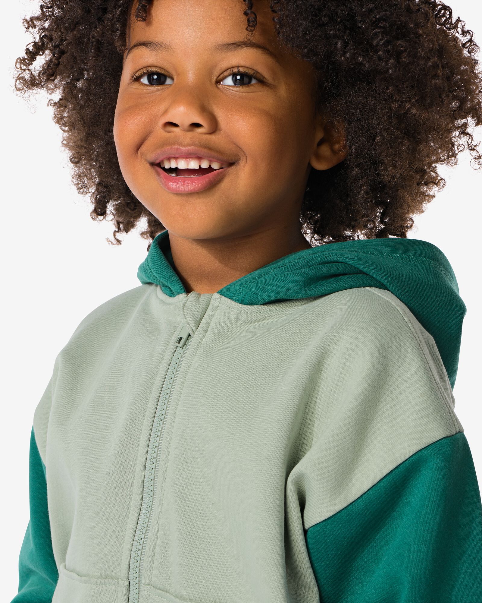 gilet sweat enfant vert - 30787104GREEN - HEMA