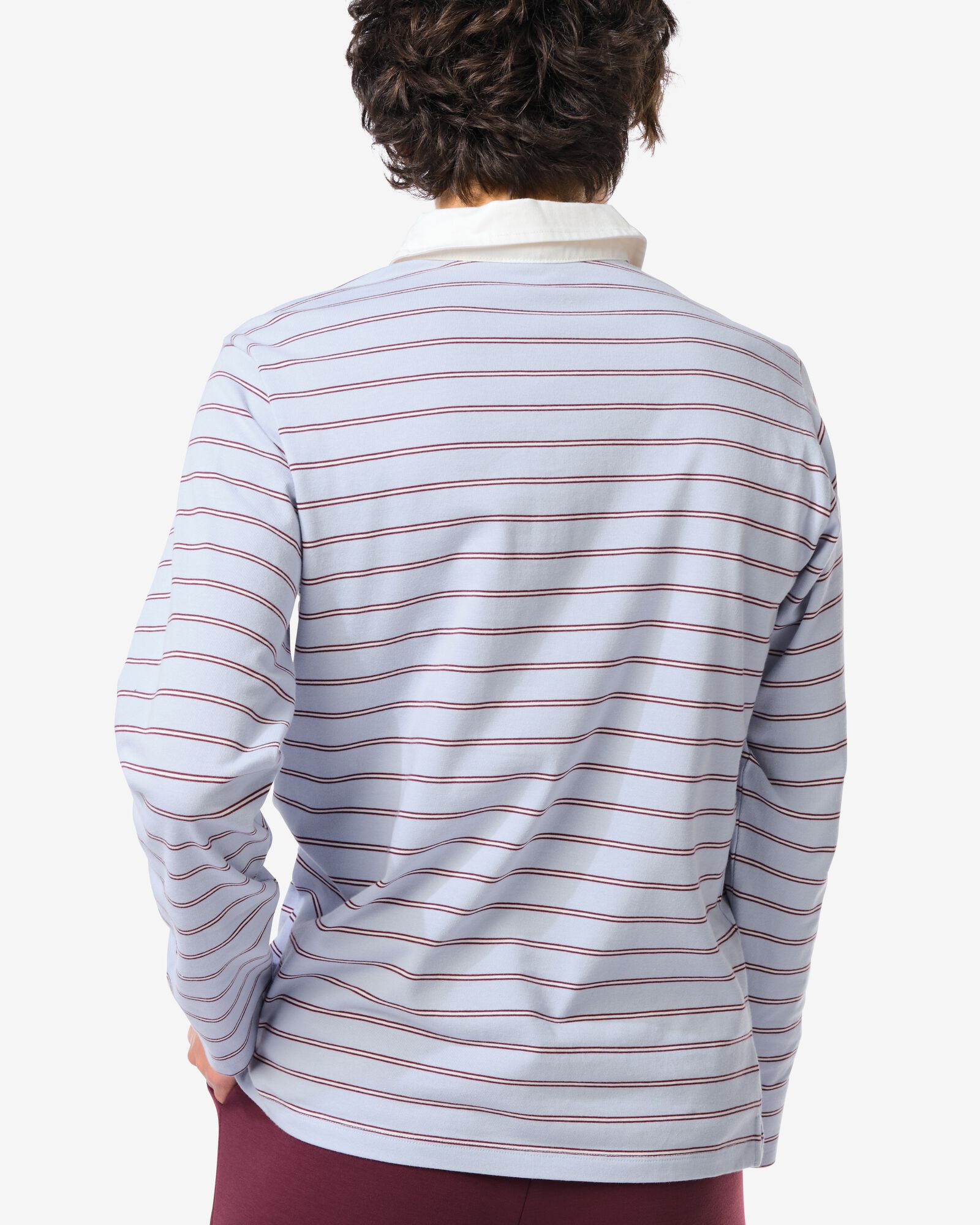 damesshirt Elif jersey strepen  blauw blauw - 36206880BLUE - HEMA