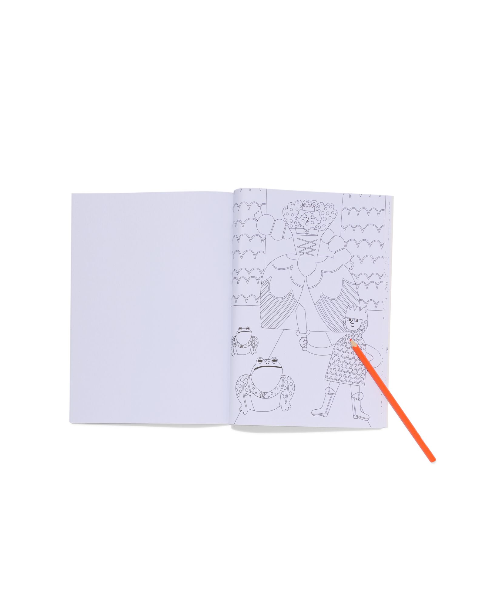 Malbuch DIN A4, Ritter und Prinzessinnen - 15900124 - HEMA