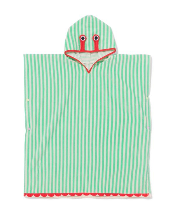 poncho enfant 68x78cm crabe rayures - 5200216 - HEMA