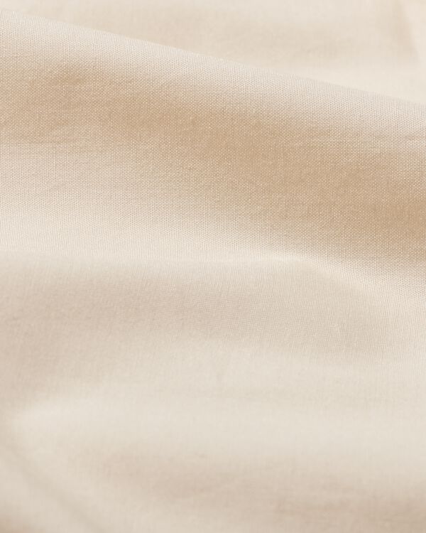drap housse 180x200cm coton percale greige - 5190233 - HEMA
