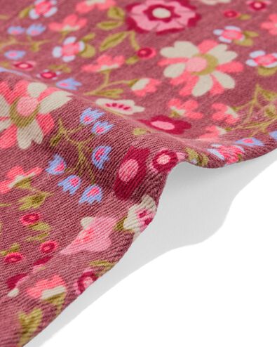 kinderjeans wijd bloemen lichtbruin - 30838402LIGHTBROWN - HEMA