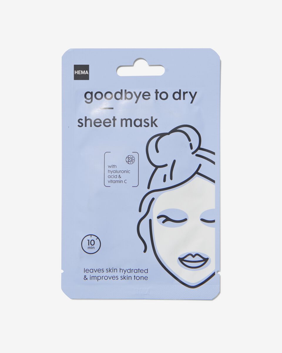 sheet gezichtsmasker - goodbye to dry - 17860223 - HEMA