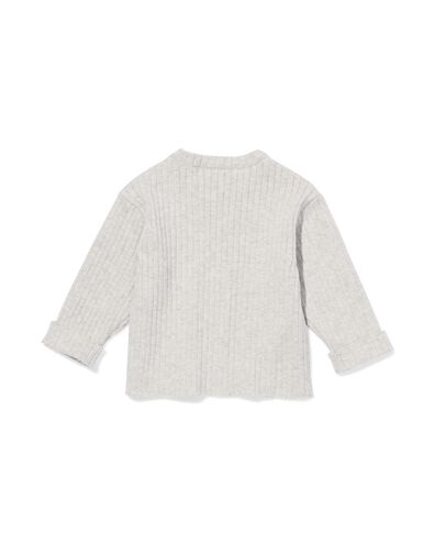 pull c&ocirc;tel&eacute; nouveau-n&eacute; gris chin&eacute; gris chin&eacute; - 33434020GREYMELANGE - HEMA