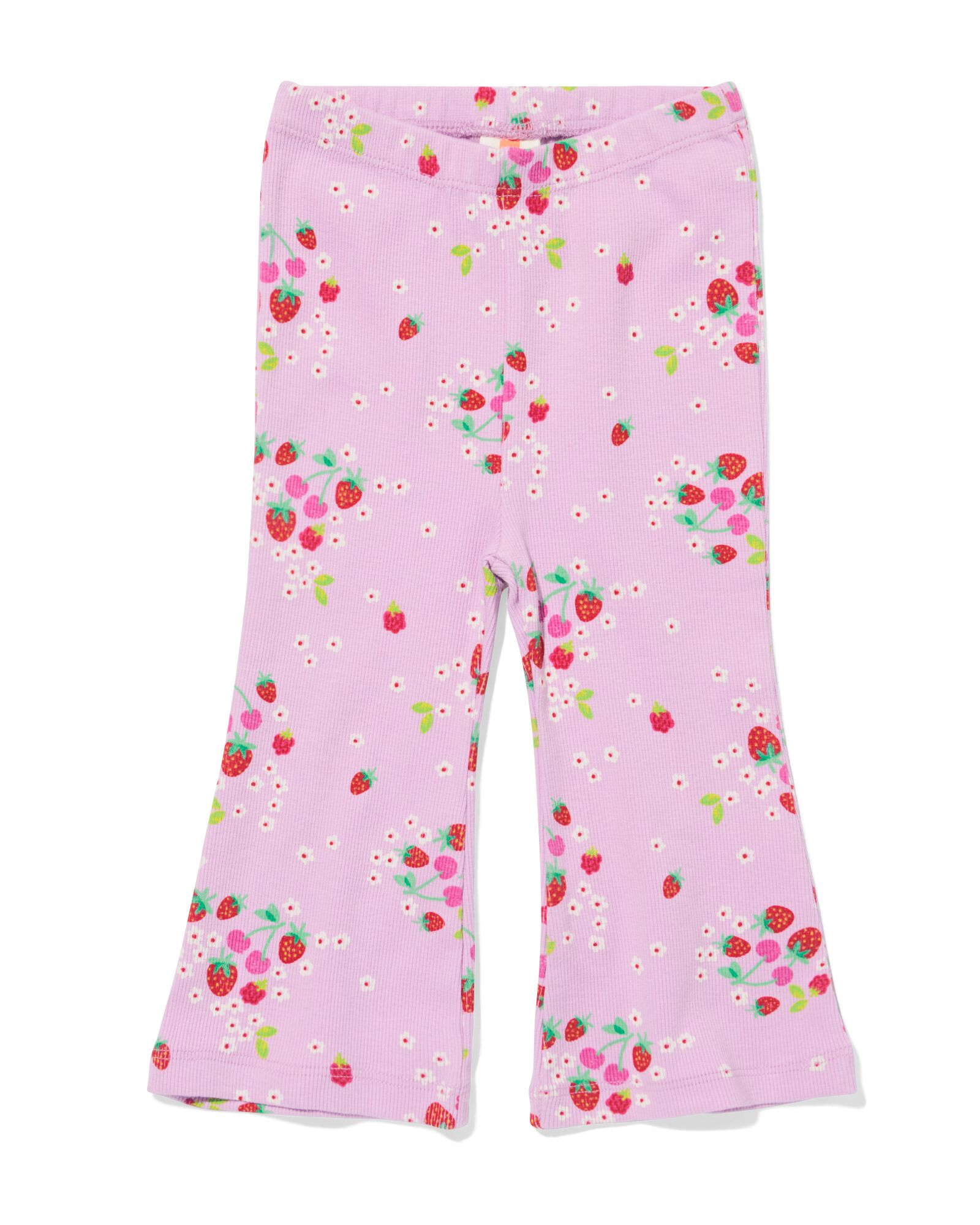 legging b&eacute;b&eacute; &eacute;vas&eacute; c&ocirc;tel&eacute; fleurs violet - 33073270PURPLE - HEMA