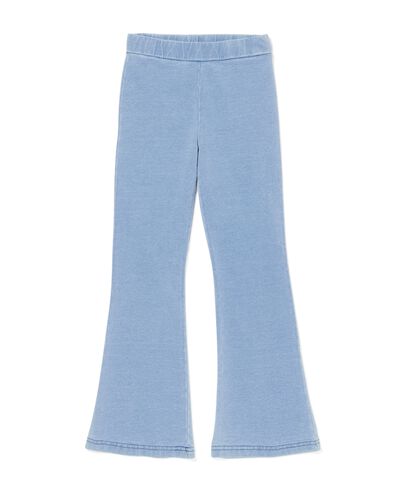 Ausgestellte Kinderleggings, Sweatdenim  hellblau - 30896638LIGHTBLUE - HEMA