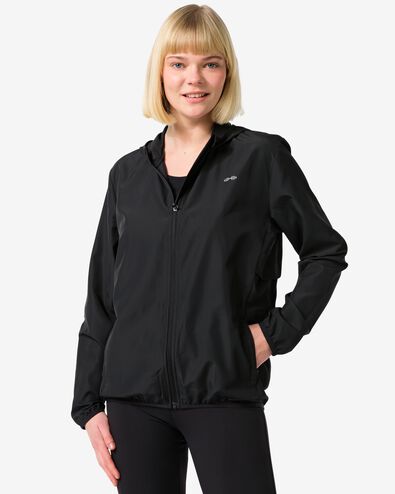 dames sportjas zwart zwart - 1000030589 - HEMA