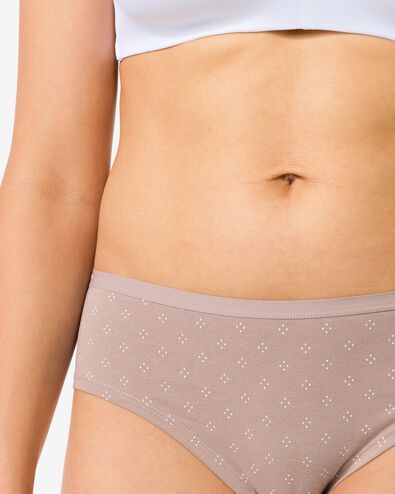 hipsters femme en coton stretch - lot de 2 marron clair marron clair - 19660674LIGHTBROWN - HEMA