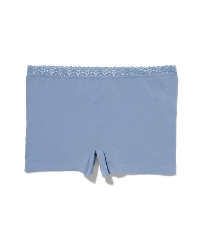 Damen-Shorts, nahtlos, mit Spitze blau L - 19690725 - HEMA