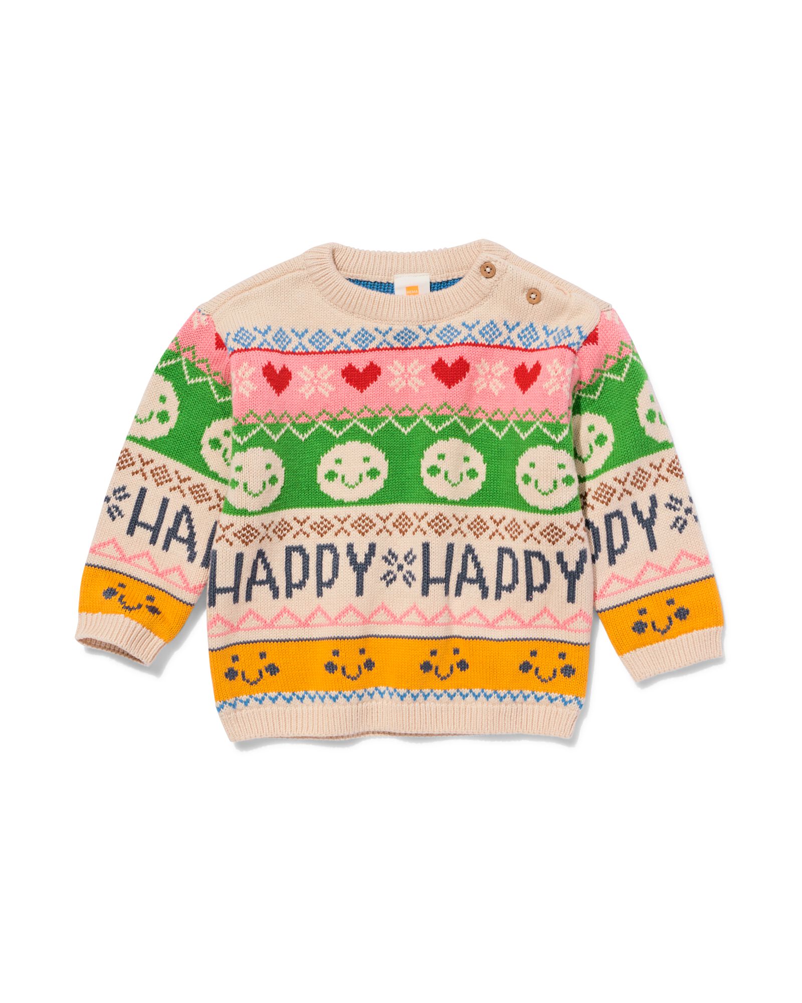 Strickpullover f&uuml;r Babys, fr&ouml;hlich bunt - 33066650MULTI - HEMA