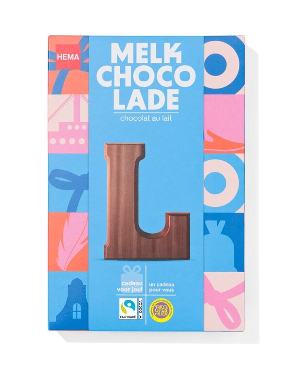 lettre en chocolat au lait L 140g - 24401112 - HEMA