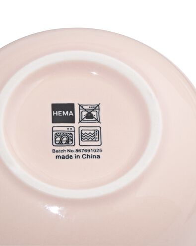 bol ⌀11x2,5cm KNAP new bone rose - 9650318 - HEMA