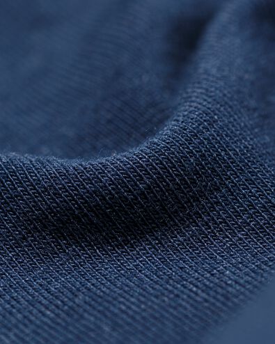 damesboxer katoen everyday tailleband donkerblauw - 19611523DARKBLUE - HEMA