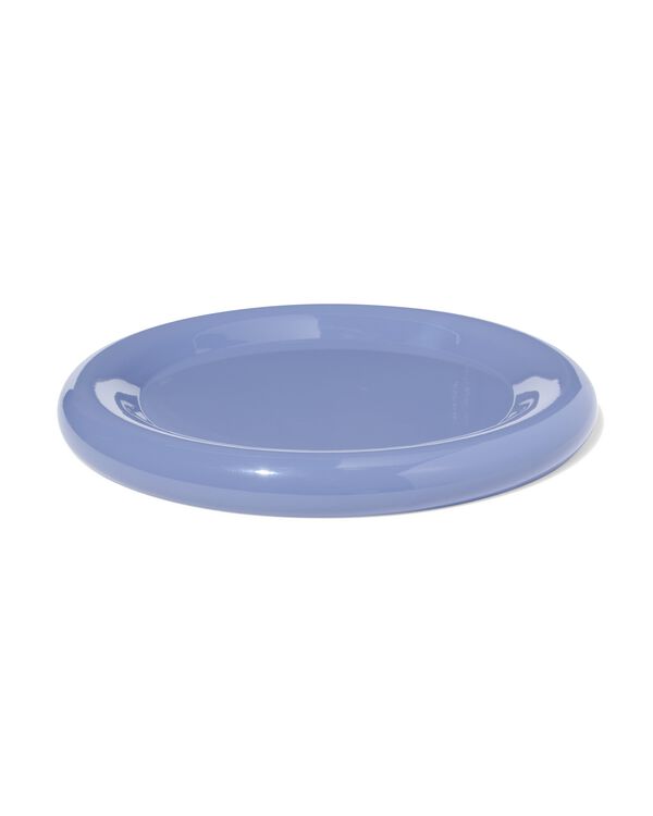 kaarsonderzetter ⌀32cm metaal blauw - 13325061 - HEMA