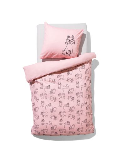 housse de couette enfant 140x200 - coton doux - chat - 5730120 - HEMA