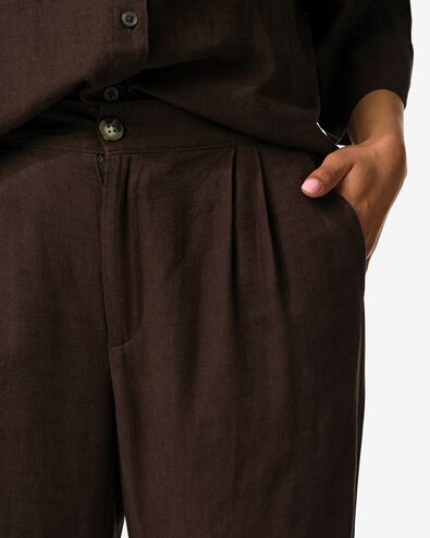 Damenhose Selma, weite Passform dunkelbraun dunkelbraun - 36208130DARKBROWN - HEMA