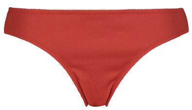bas de bikini femme - côtelé rouge rouge - 1000023605 - HEMA