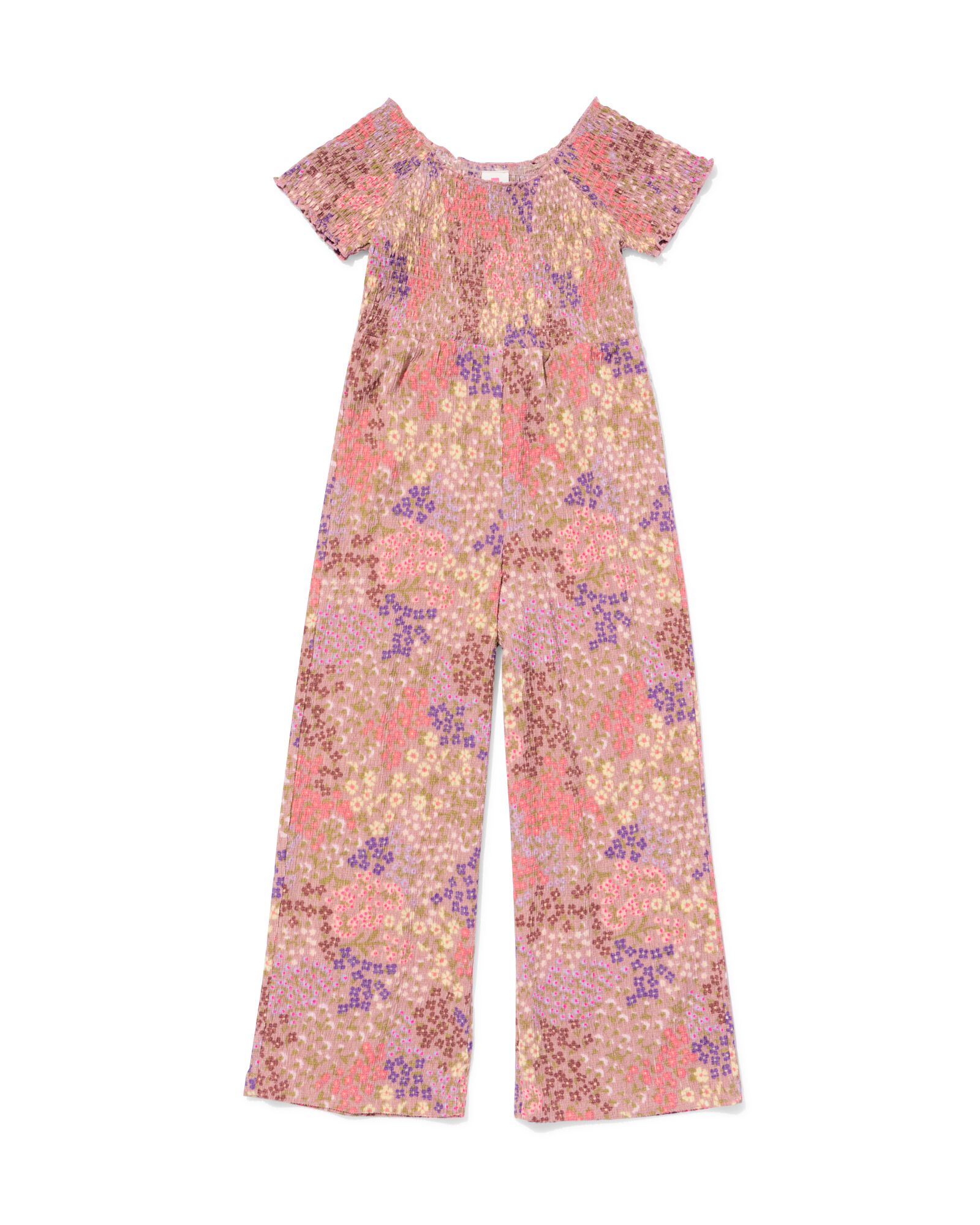 Kinder-Jumpsuit, Jersey, gebl&uuml;mt hellrosa hellrosa - 30863438LIGHTPINK - HEMA