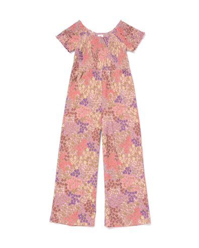 Kinder-Jumpsuit, Jersey, gebl&uuml;mt hellrosa hellrosa - 30863438LIGHTPINK - HEMA