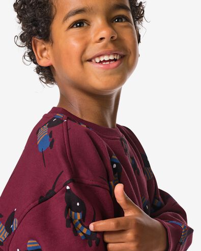 Pull enfant Takkie bordeaux bordeaux - 30705301BURGUNDYRED - HEMA