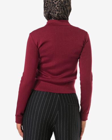 damesvest Ivory bordeauxrood bordeauxrood - 36206520BURGUNDYRED - HEMA
