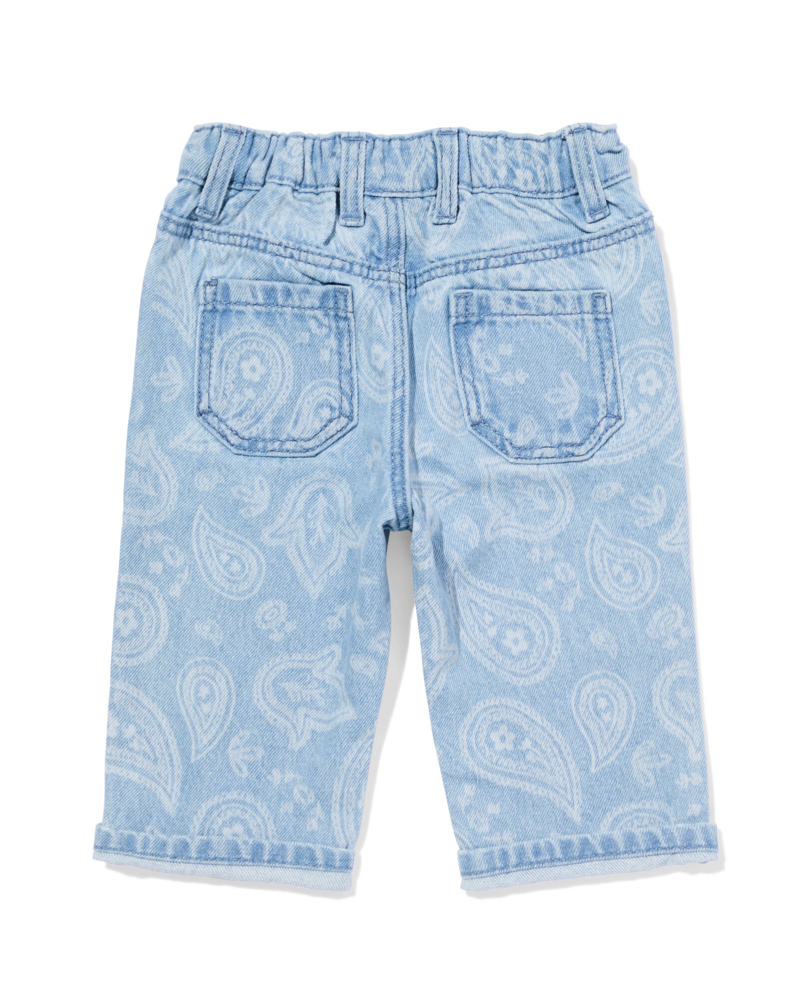 babybroek loose fit denim - 33070470DENIM - HEMA