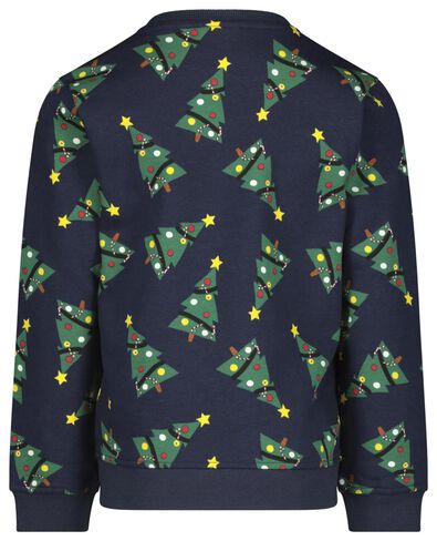 Kinder-Sweatshirt, Weihnachtsbäume dunkelblau dunkelblau - 1000021912 - HEMA