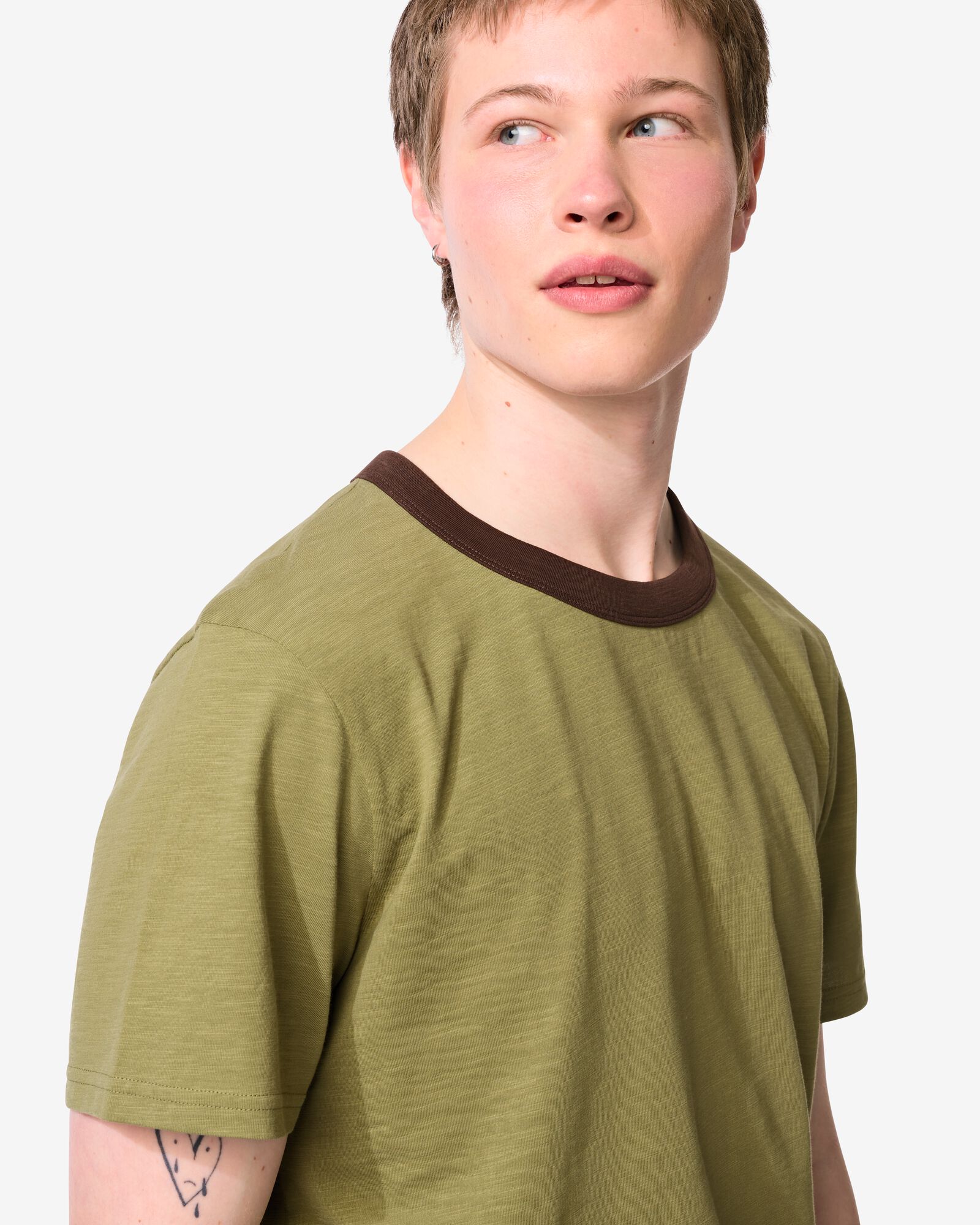 t-shirt homme Joop vert moyen vert moyen - 2100120MIDGREEN - HEMA