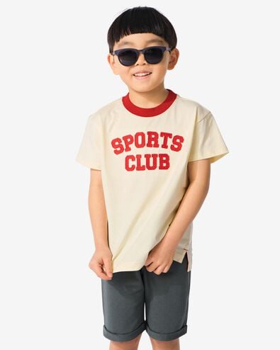 kinder T-shirt 'sports club' rood - 30705206RED - HEMA
