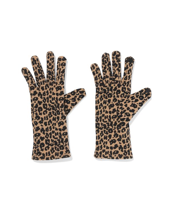 gants femme embout tactile l&eacute;opard multi1 multi1 - 16451025MULTI1 - HEMA