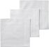 3er-Pack Taschentücher, weiß, 40 x 40 cm - 1400001 - HEMA