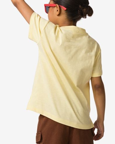 t-shirt enfant palmier jaune p&acirc;le jaune p&acirc;le - 30717505LIGHTYELLOW - HEMA