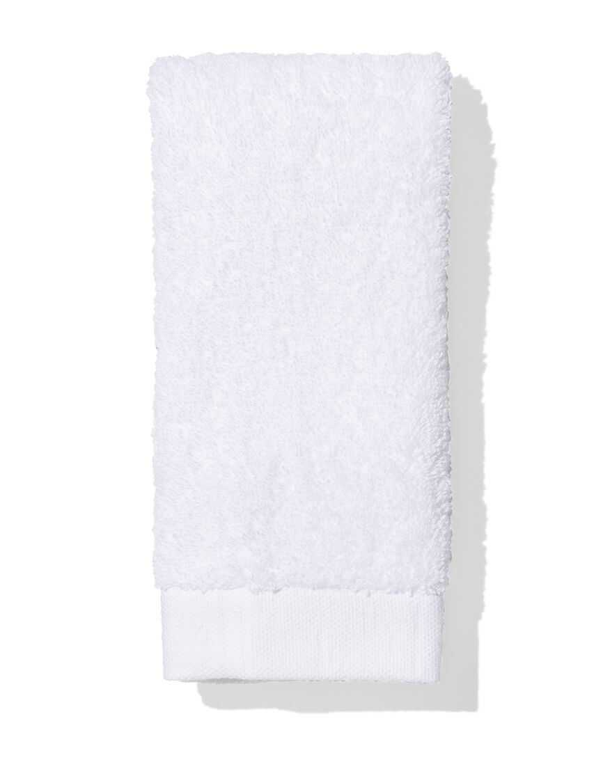 petite serviette - 33x50 cm - ultra doux - blanc blanc petite serviette - 5207001 - HEMA