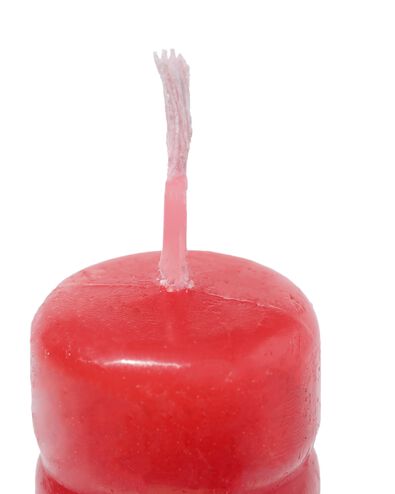 bougie dint&eacute;rieur &agrave; nervures &Oslash;2.1x25 rouge brun - 13506043 - HEMA