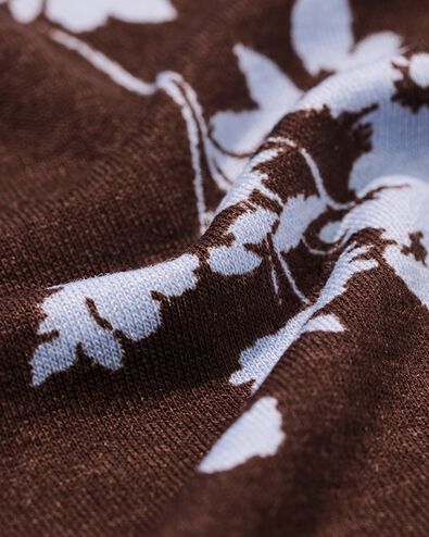 Damenrock, Darly, normale Passform, Blumen dunkelbraun dunkelbraun - 36304170DARKBROWN - HEMA