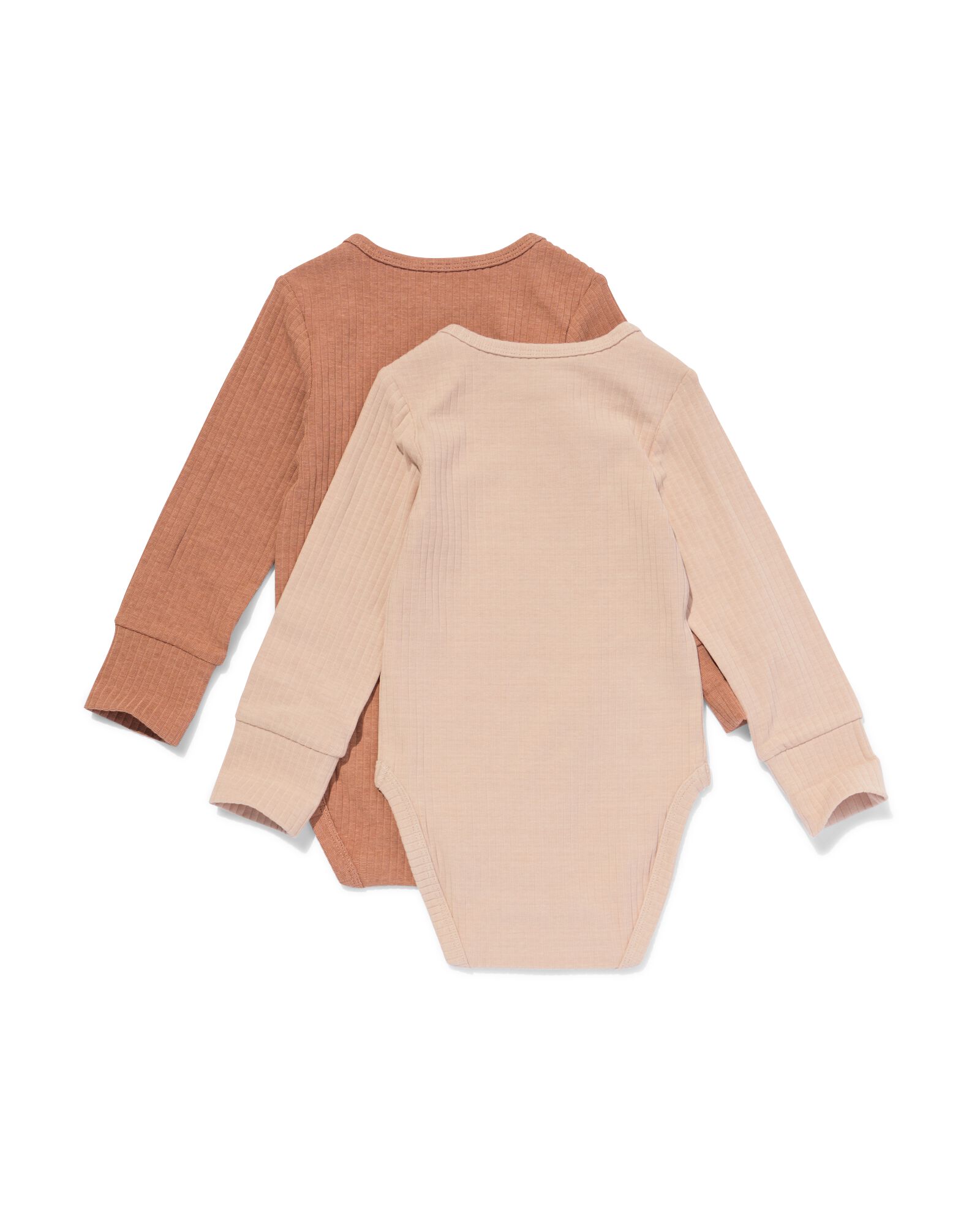 body de croissance bambou c&ocirc;tel&eacute; avec stretch - lot de 2 marron marron - 33312730BROWN - HEMA