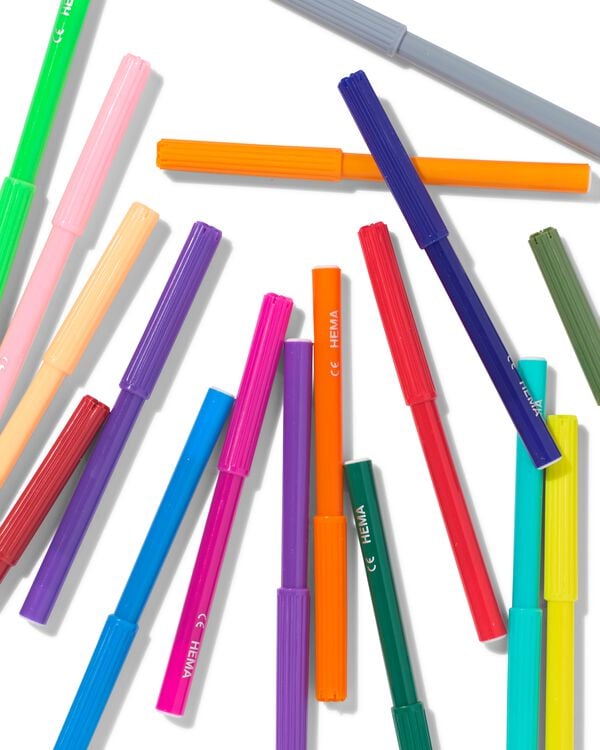 feutres - lot de 24 - 15900212 - HEMA
