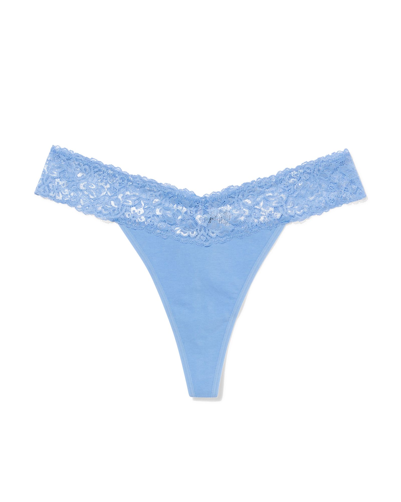 string femme coton et dentelle bleu bleu - 19601944BLUE - HEMA