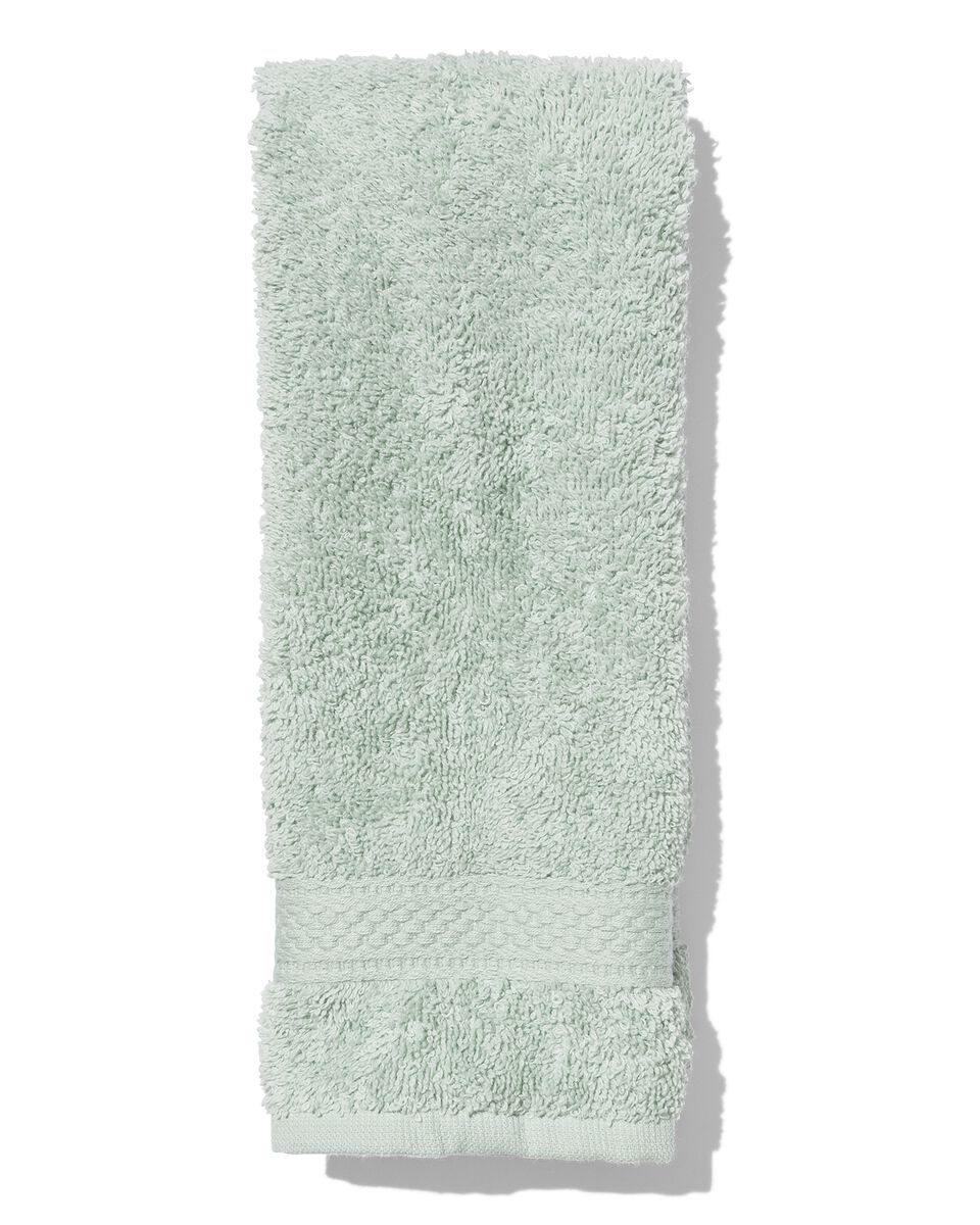 petite serviette - 30 x 55 cm - qualité épaisse - vert poudré vert clair petite serviette - 5210079 - HEMA
