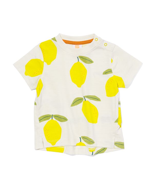 Baby-T-Shirt, Zitronen eierschalenfarben eierschalenfarben - 33103450OFFWHITE - HEMA