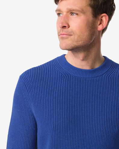 pull homme Jens rayures bleu vif - 2170220BRIGHTBLUE - HEMA