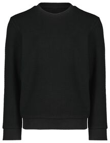 Kinder-Sweatshirt, Popcorn-Struktur schwarz schwarz - 1000029113 - HEMA