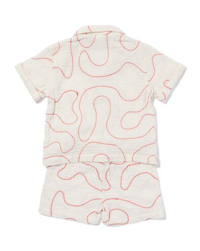 babykledingset mousseline swirl ecru ecru - 33186070ECRU - HEMA