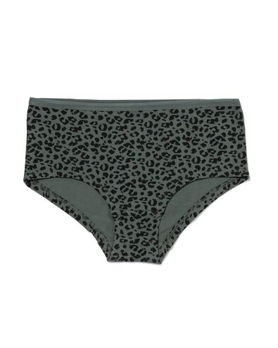 Damen-Hipster, Leopardenmuster dunkelgrün M - 19698752 - HEMA