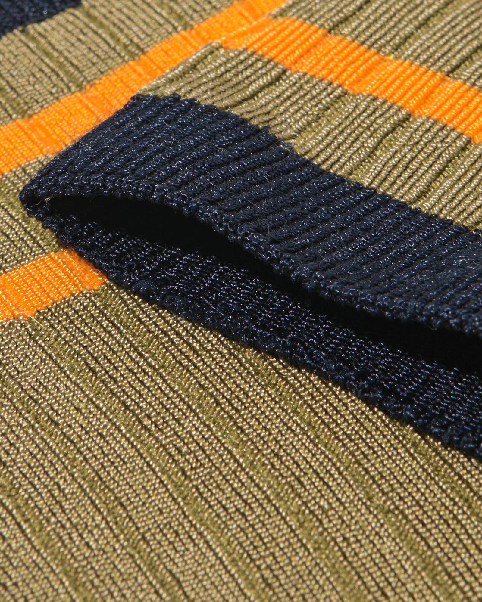 damessokken rib strepen olijf olijf - 4280890OLIVE - HEMA